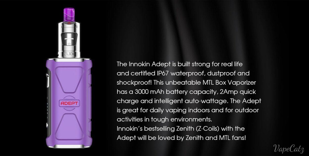Innokin Adept MTL Box Mod Kit With Zlide Tank 3000mAh Innokin Hardware Innokin Hardware