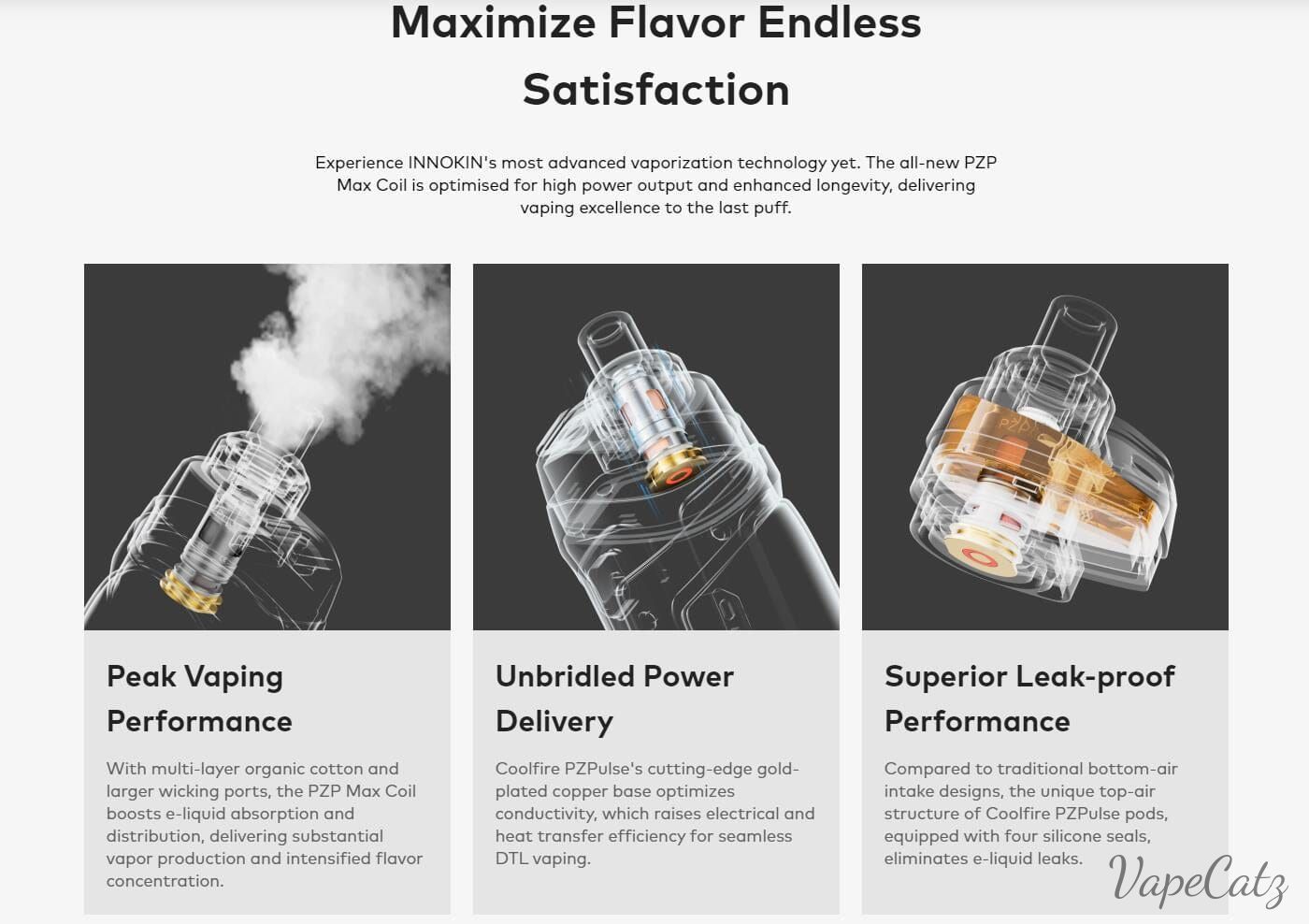 Innokin Coolfire PZPulse Pod Kit 2400mAh 5.5ml (Max 80w) Innokin Hardware Innokin Hardware