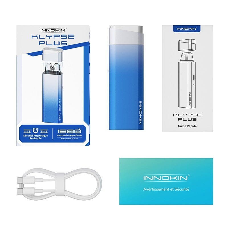Innokin Klypse Plus Pod System Kit - Bigger Battery! Innokin Hardware Innokin Hardware Crystal Silver - Blue