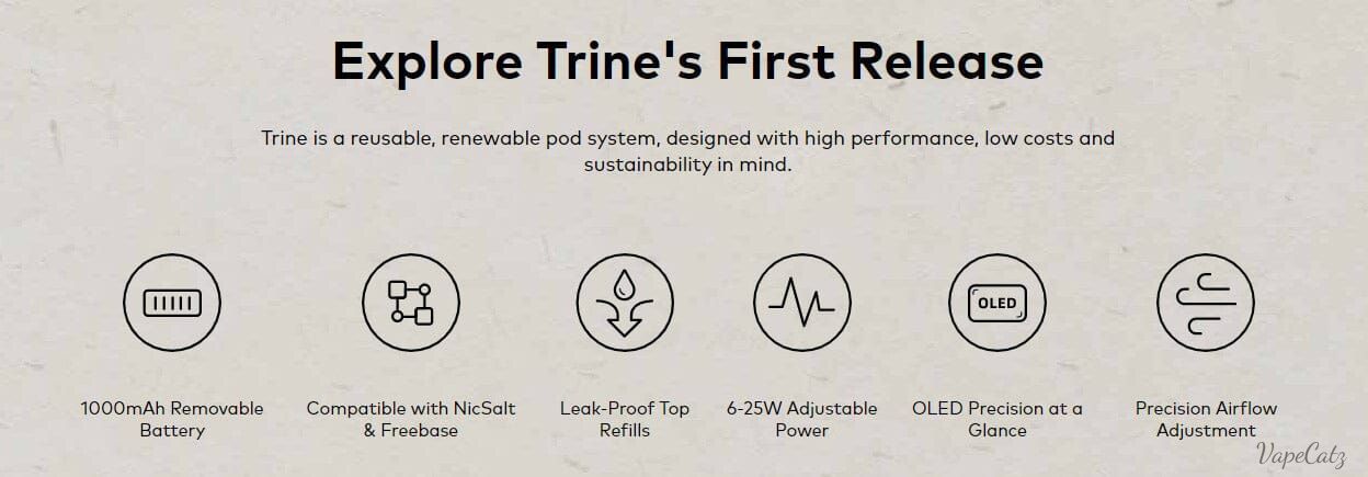 Innokin Trine Pod System Kit 1000mAh 2ml Innokin Hardware Innokin Hardware
