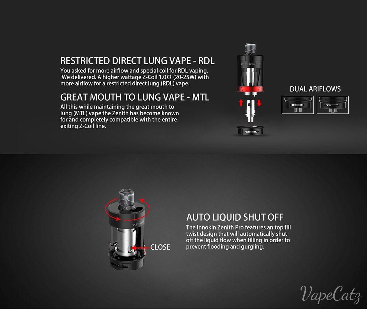 Innokin Zenith Pro Tank Atomizer 5.5ml Innokin Hardware Innokin Hardware