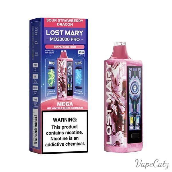Lost Mary 20000 Pro Disposable Wicked & Vivi's House Sour Strawberry Dragon