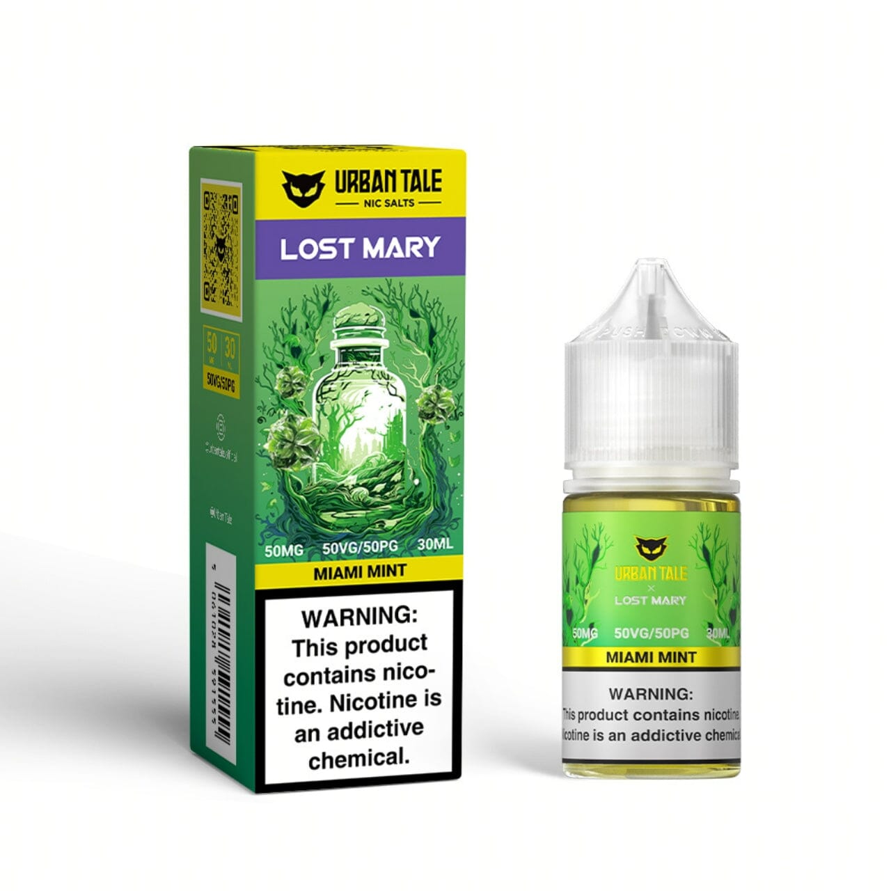 Lost Mary High Content Salt E-Liquid High Content Salt E-Liquid Miami Mint 35mg