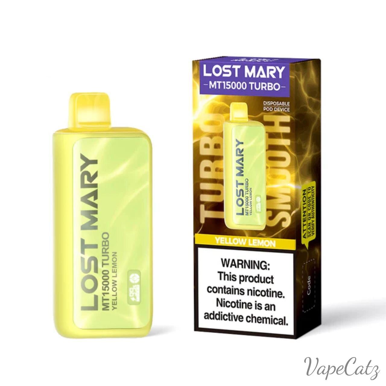 Lost Mary MT15000 Turbo Disposable 5% Disposable FunkyRepublic Yellow Lemon