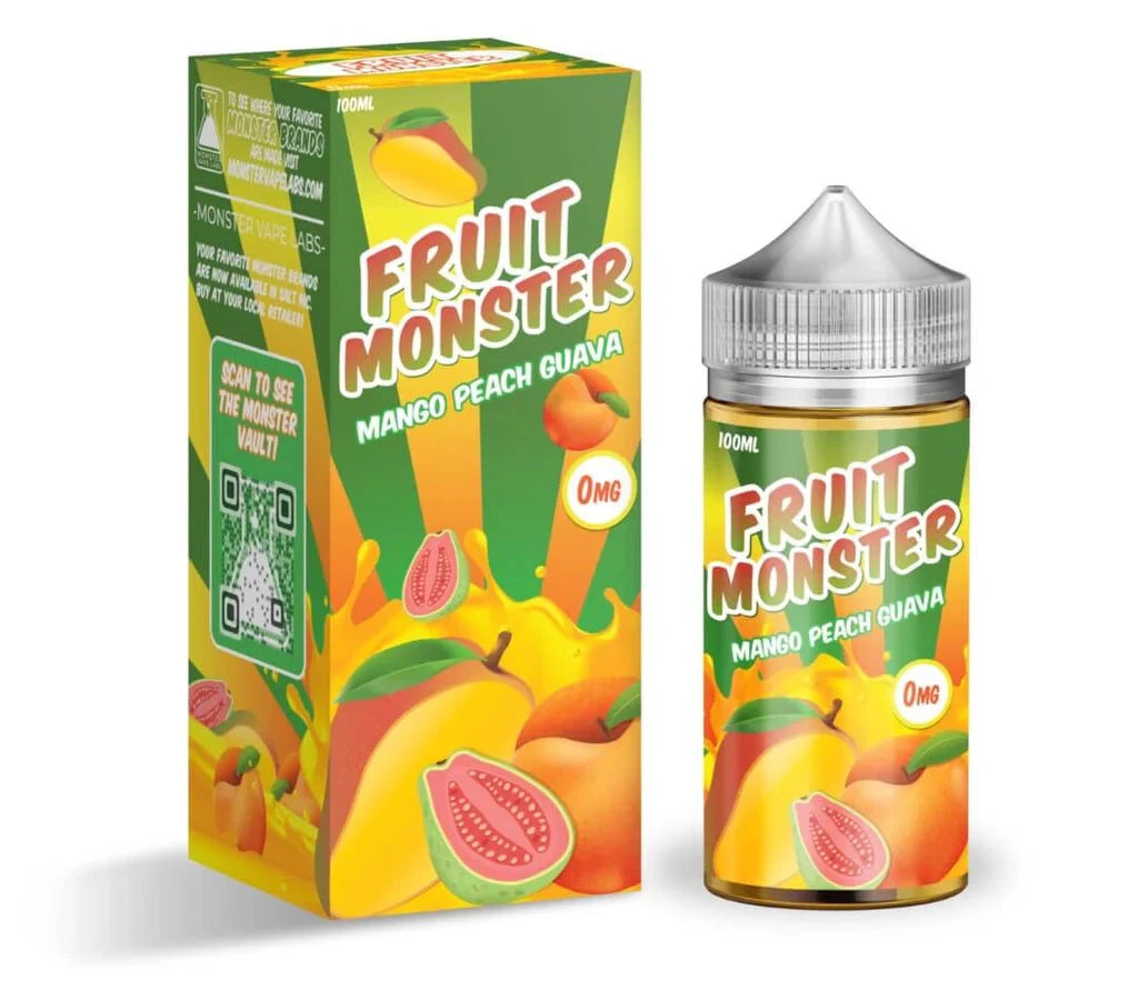 Mango Peach Guava E-Liquid Fruit Monster 100ml 0mg