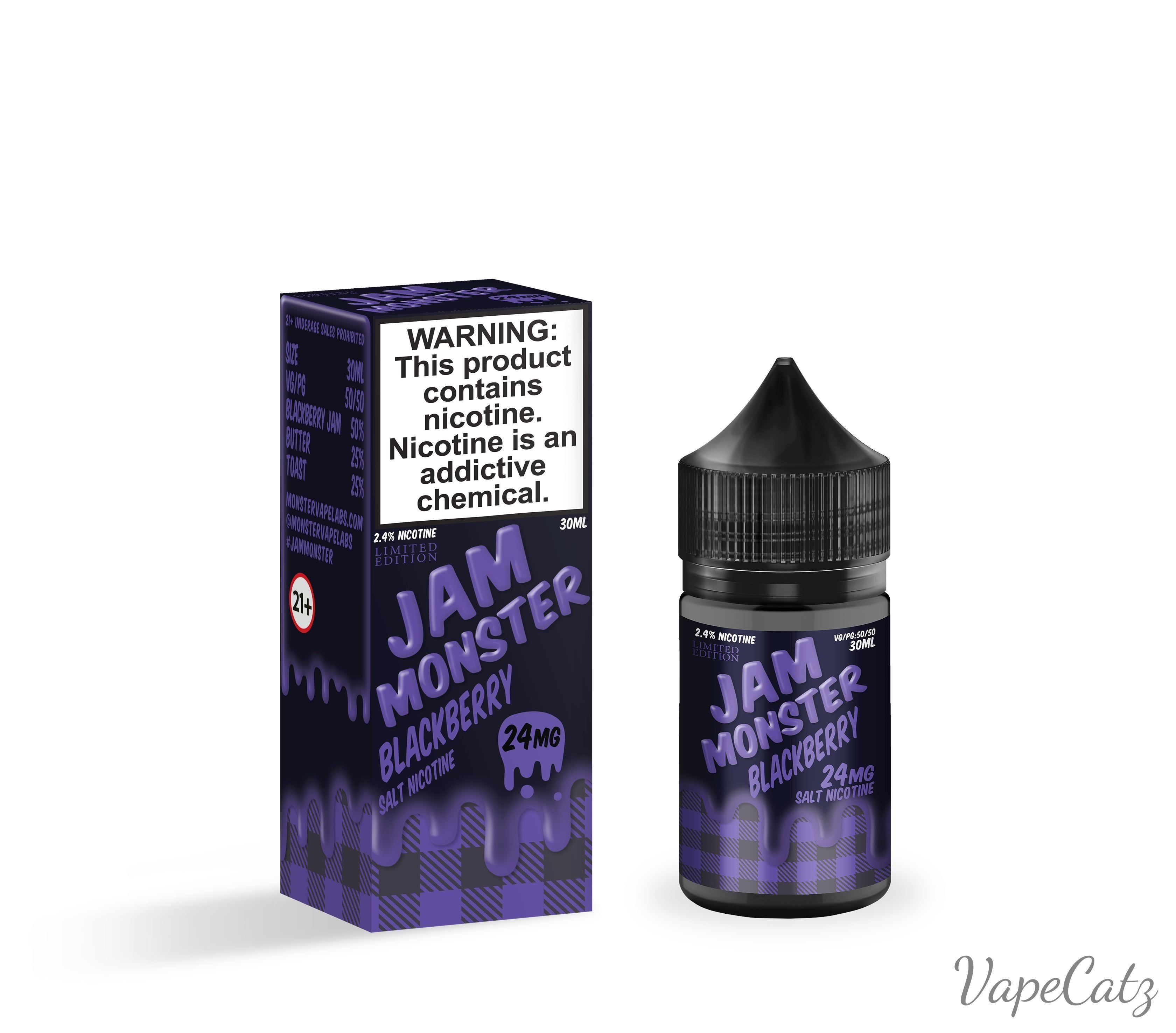Monster Labs Salt High Content Salt E-Liquid High Content Salt E-Liquid 24mg Blackberry Jam