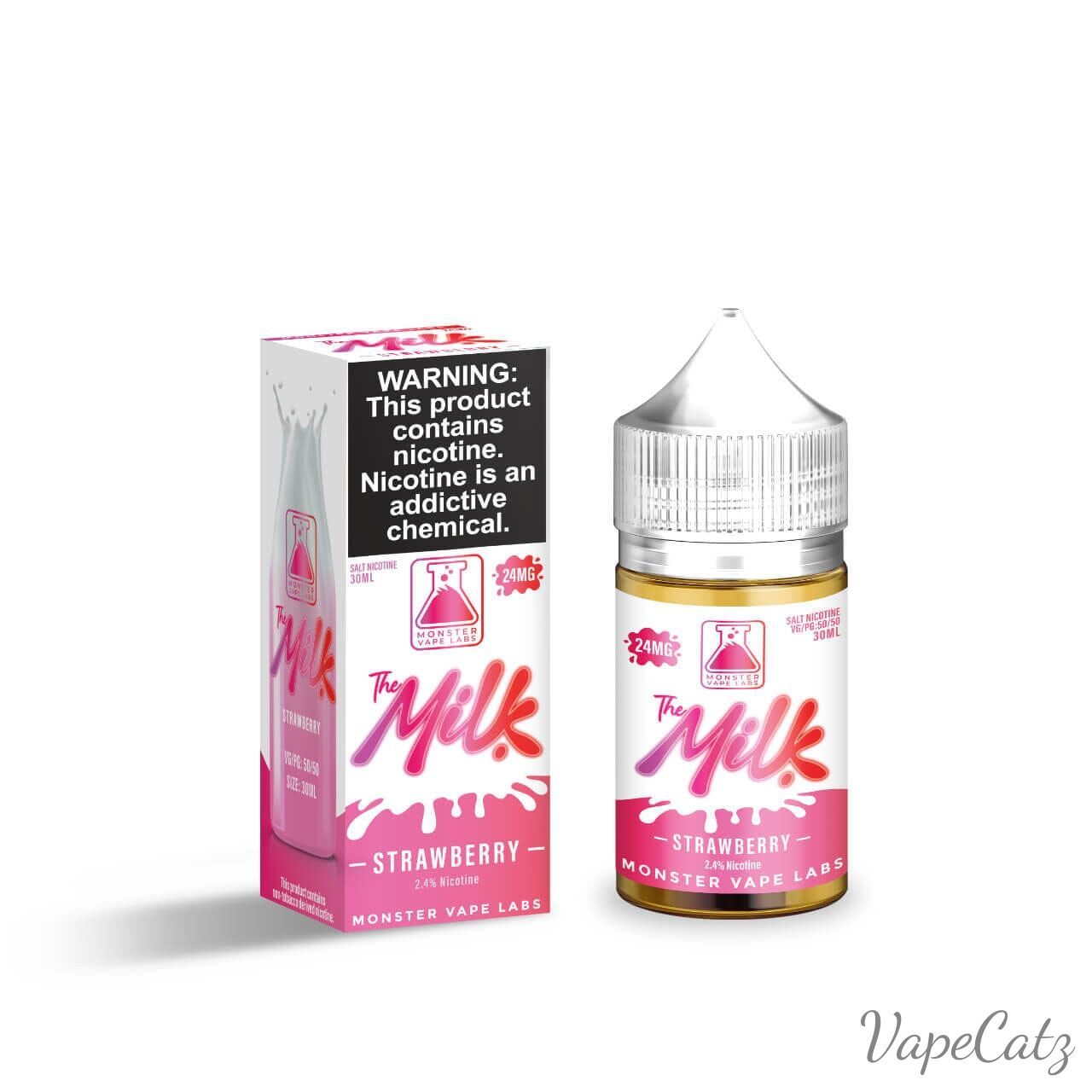 Monster Labs Salt High Content Salt E-Liquid High Content Salt E-Liquid 24mg The Milk: Strawberry