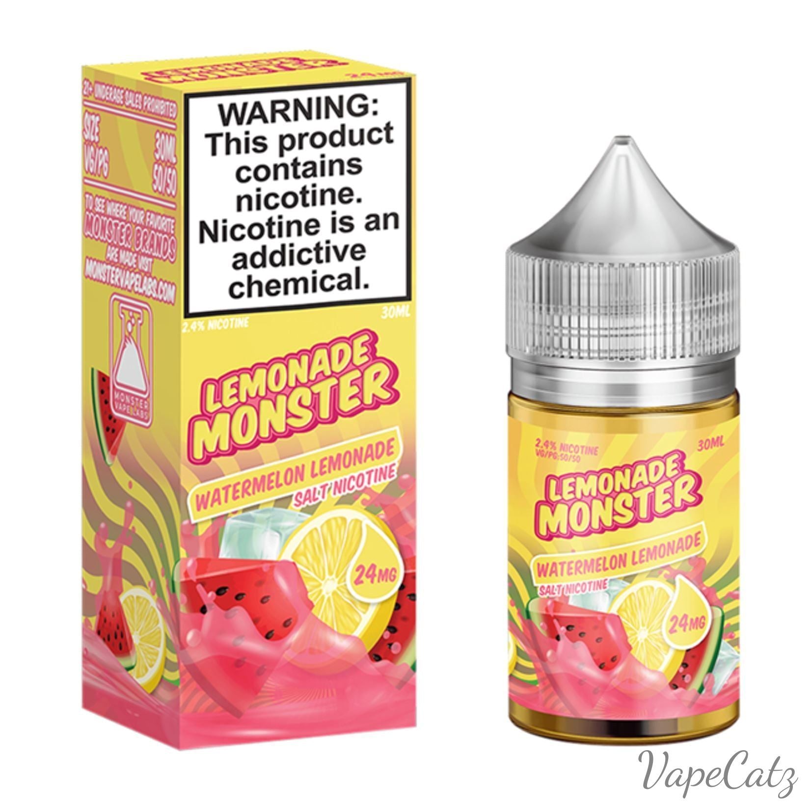 Monster Labs Salt High Content Salt E-Liquid High Content Salt E-Liquid 24mg Watermelon Lemonade