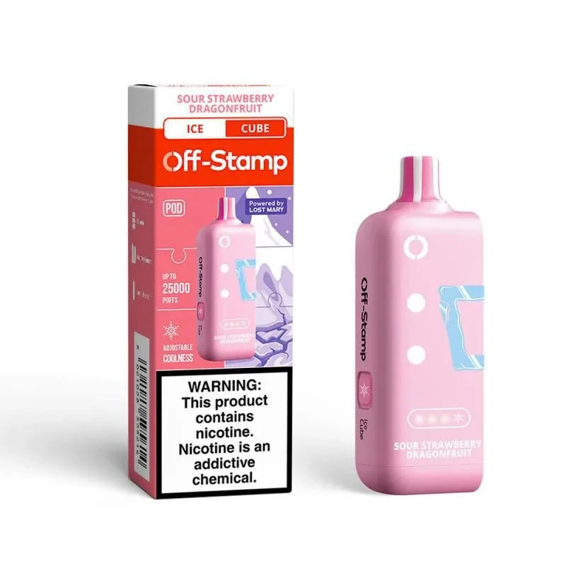 Off-Stamp Ice Replacement Pods - Adjustable Ice Disposable Wicked & Vivi's House Sour Strawberry Dragon Fruit