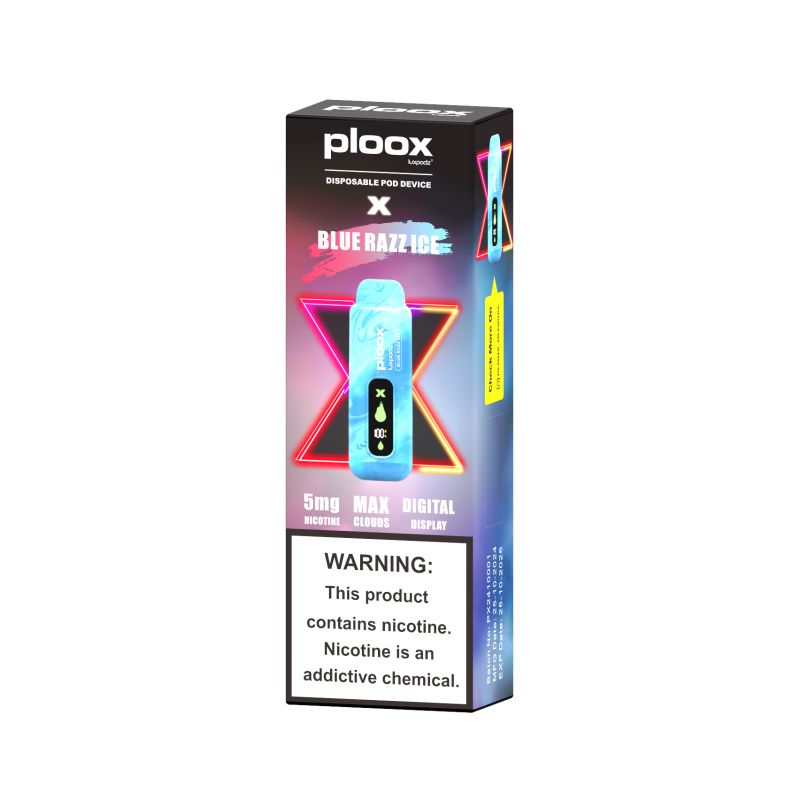 Ploox X Edition 5mg or 0.5% Disposable Wicked & Vivi's House Blue Razz Ice