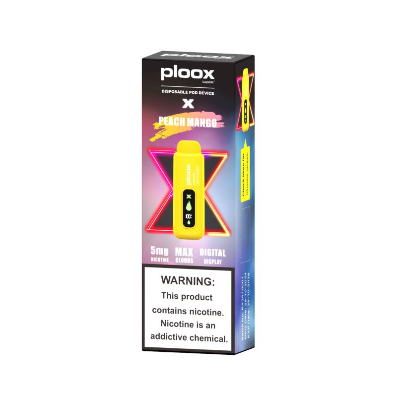 Ploox X Edition 5mg or 0.5% Disposable Wicked & Vivi's House Peach Mango