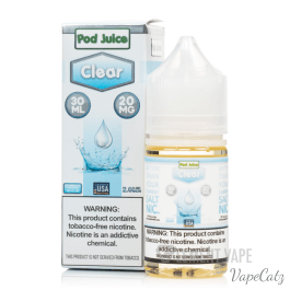Pod Juice Salt 30ml High Content Salt E-Liquid High Content Salt E-Liquid Clear 20mg