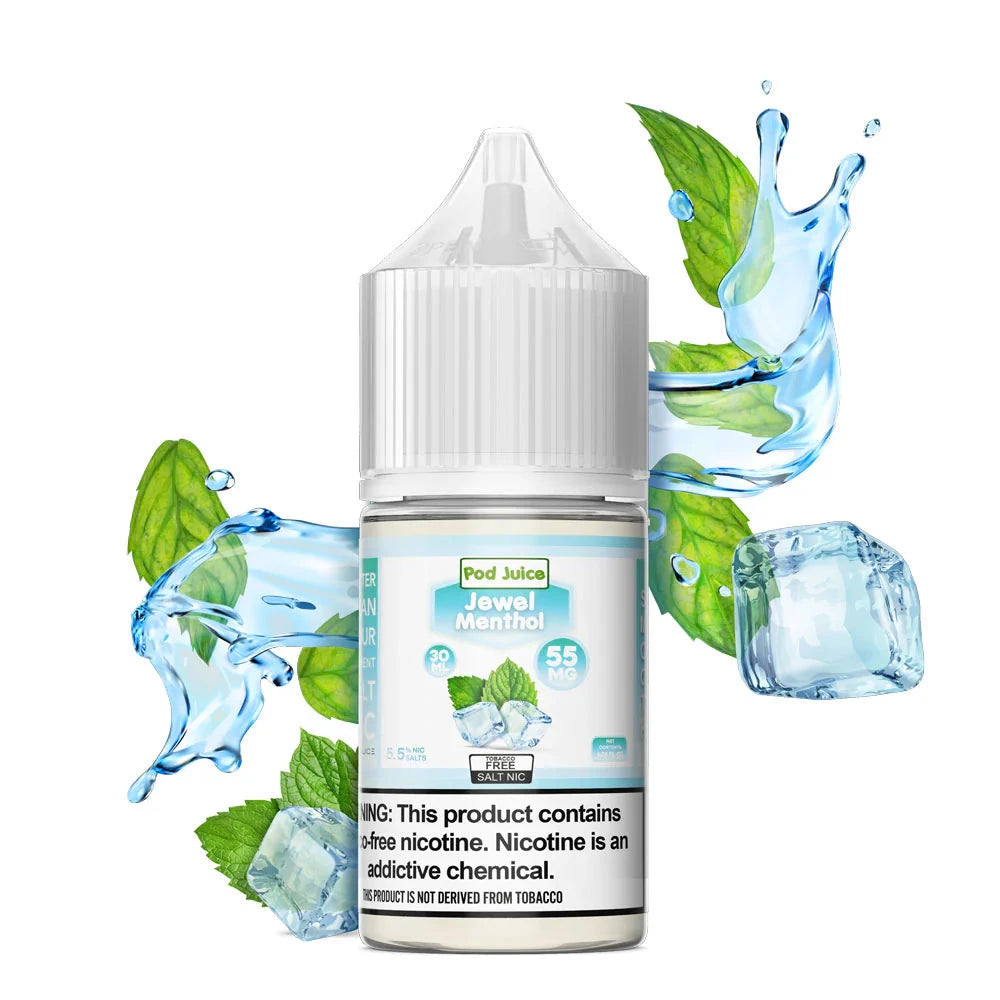 Pod Juice Salt 30ml High Content Salt E-Liquid High Content Salt E-Liquid Jewel Menthol 20mg