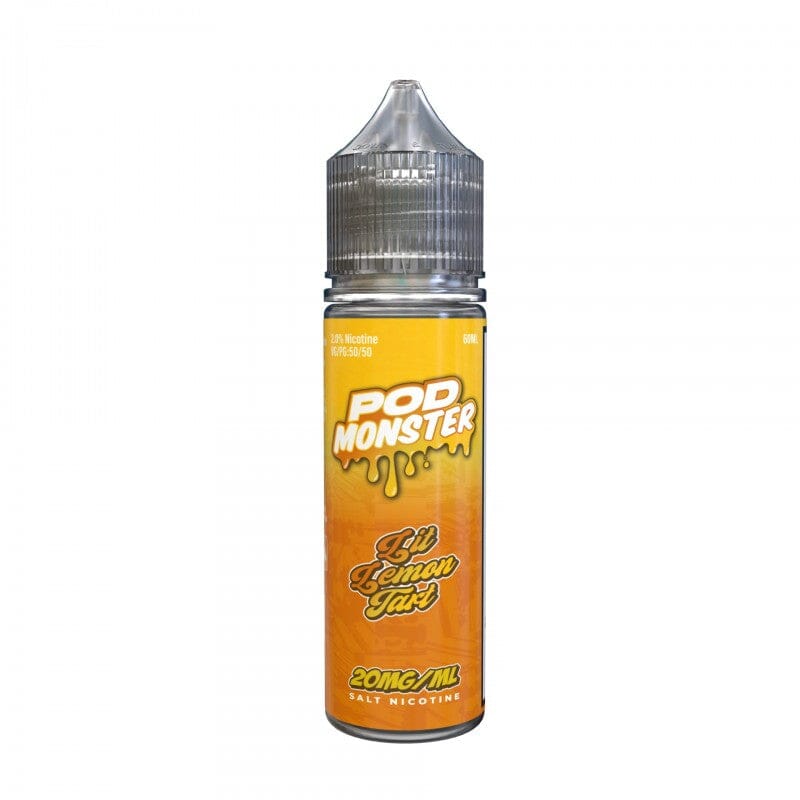 Pod Monster Salts 60ml High Content Salt E-Liquid High Content Salt E-Liquid 20mg Lit' Lemon Tart