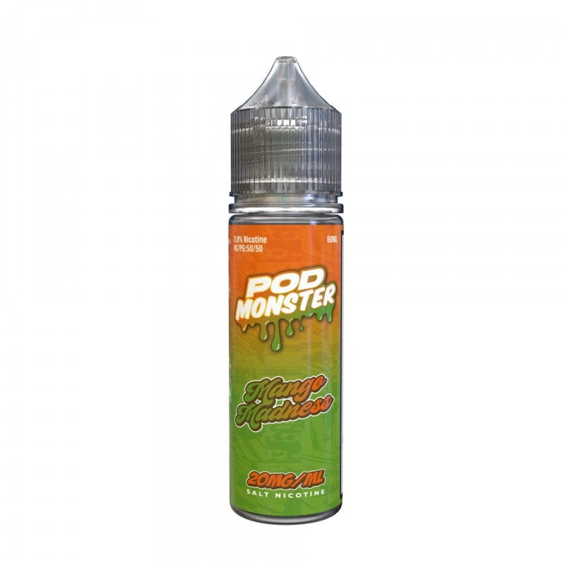Pod Monster Salts 60ml High Content Salt E-Liquid High Content Salt E-Liquid 20mg Mango Madness