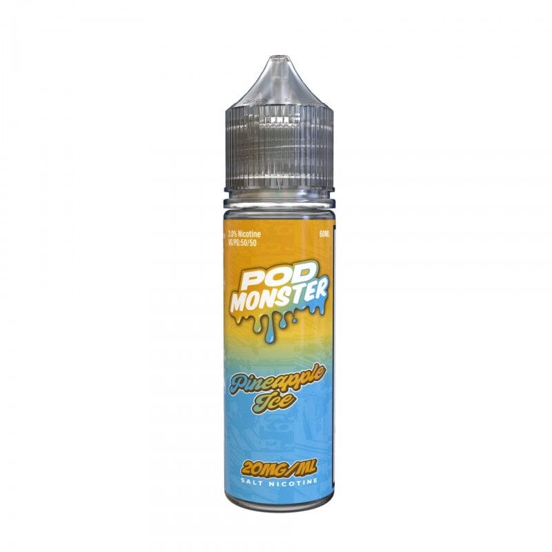 Pod Monster Salts 60ml High Content Salt E-Liquid High Content Salt E-Liquid 20mg Pineapple Ice