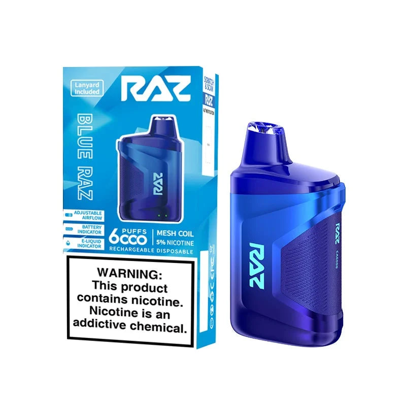 Raz 6000 Disposable Wicked & Vivi's House Blue Raz Ice