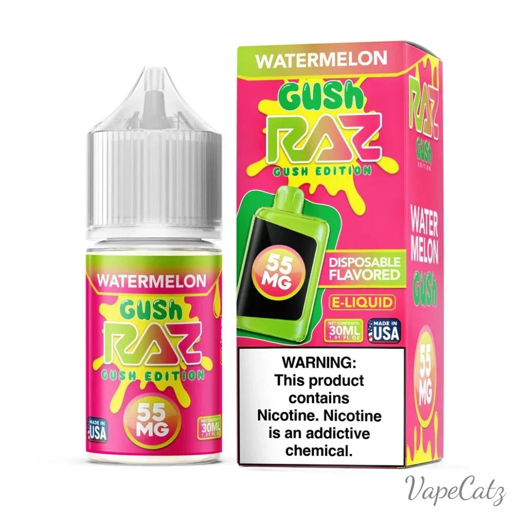 Raz Gush High Content Salt E-Liquid High Content Salt E-Liquid Watermelon Gush 55mg