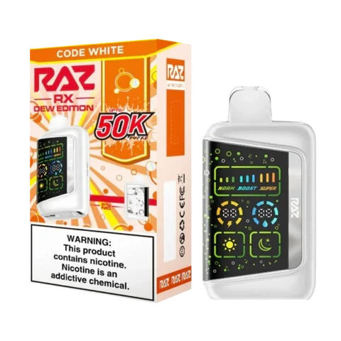 Raz RX Dew Edition Disposable Wicked & Vivi's House Code White
