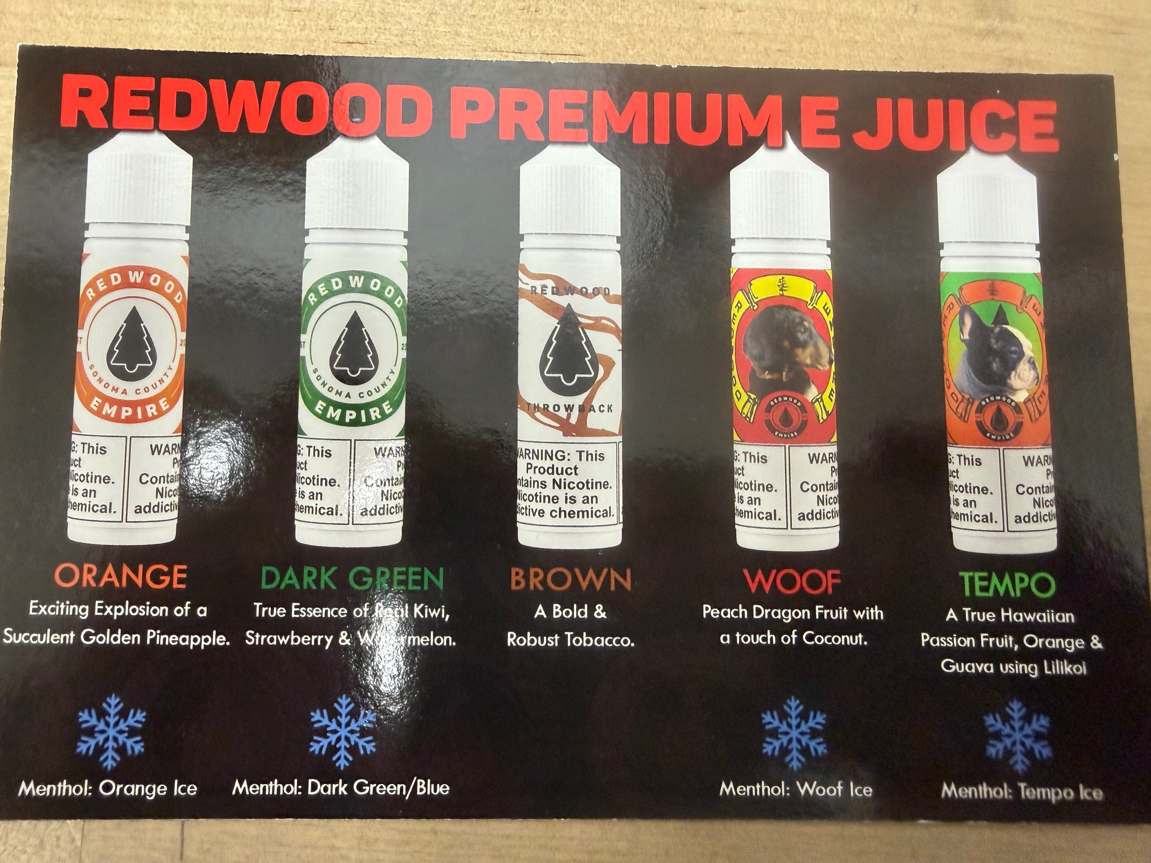 Redwood Premium E Juice E-Liquid RedWood