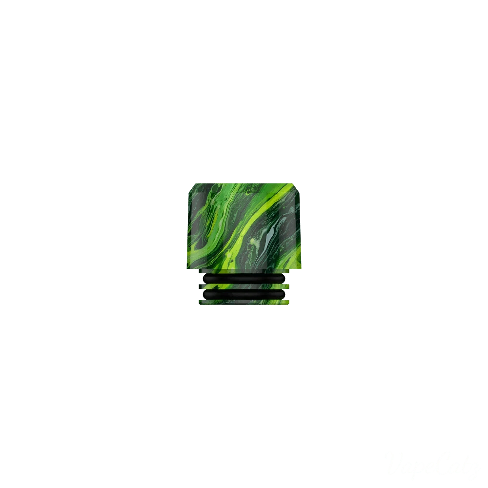 Resin 810 Drip Trip Short Tip W1 Vape Accessories 810 Drip Tip Green