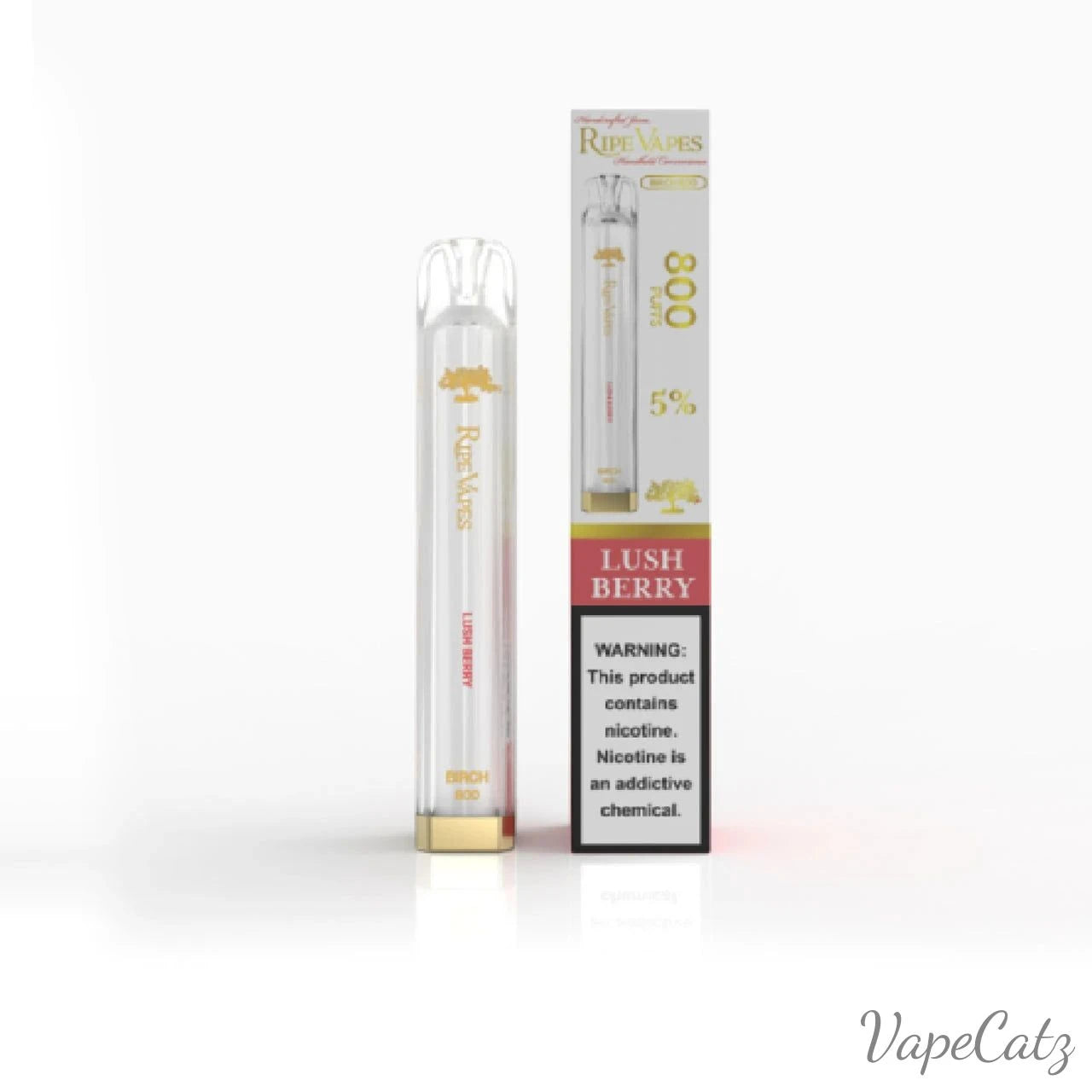 Ripe Vape Birch 800 Disposable Wicked & Vivi's House Lush Berry