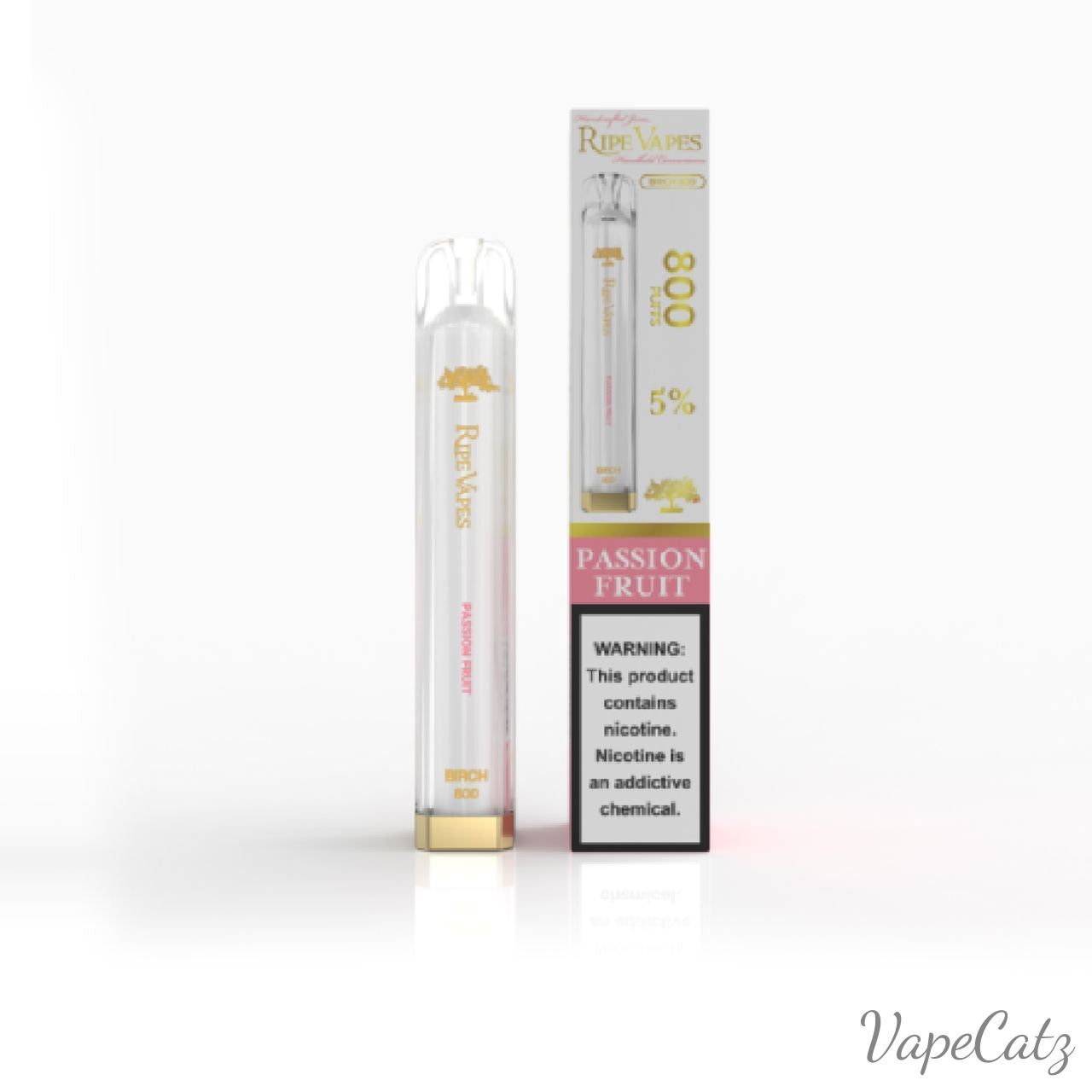 Ripe Vape Birch 800 Disposable Wicked & Vivi's House Passion Fruit