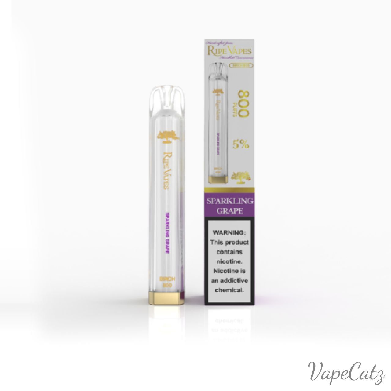 Ripe Vape Birch 800 Disposable Wicked & Vivi's House Sparkling Grape