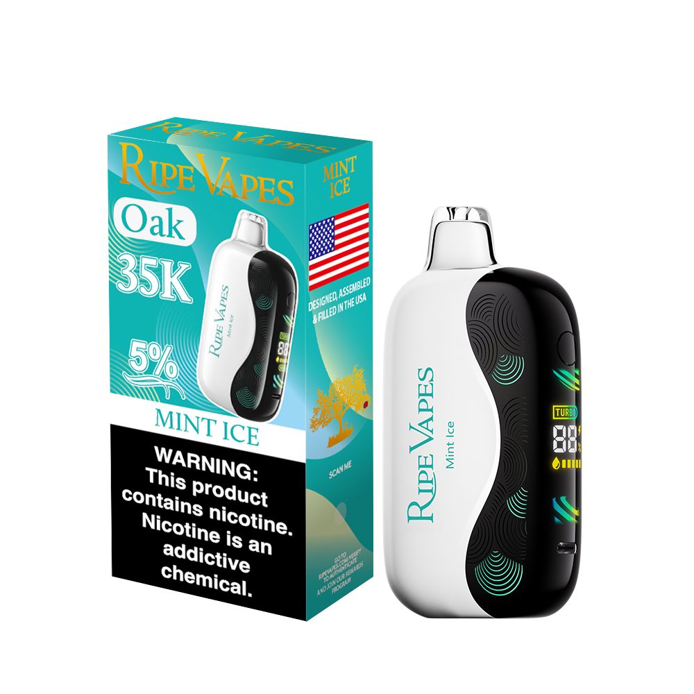 Ripe Vape Oak 35K Disposable Wicked & Vivi's House Mint Ice