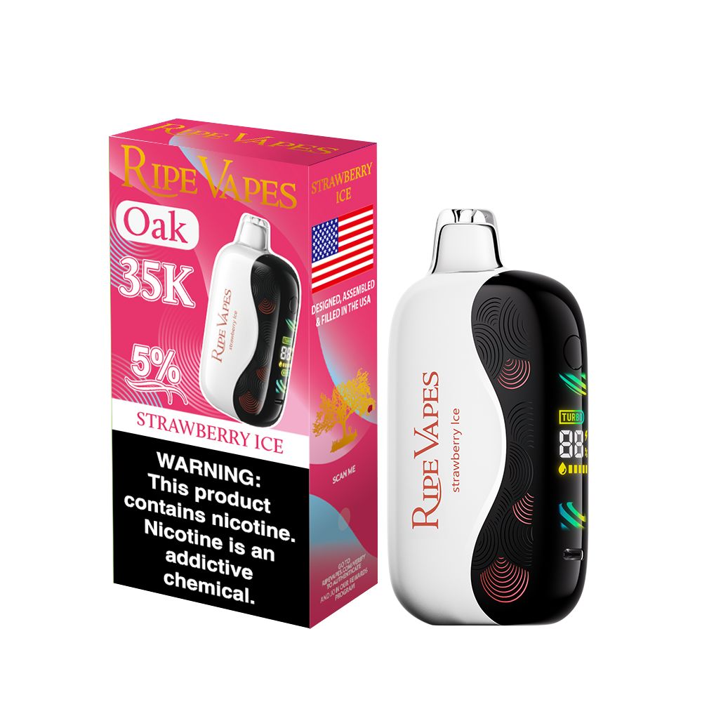 Ripe Vape Oak 35K Disposable Wicked & Vivi's House Strawberry Ice