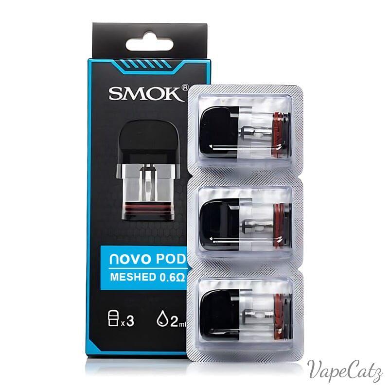 SMOK Novo Pods - Compatible with all Novo Pod Systems Coil Smok 3 Per Box Novo 0.6 Meshed Top Fill - Black Box