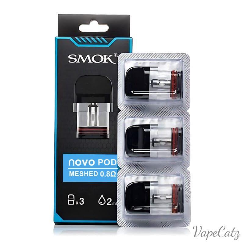 SMOK Novo Pods - Compatible with all Novo Pod Systems Coil Smok 3 Per Box Novo 0.8 Meshed Top Fill - Black Box