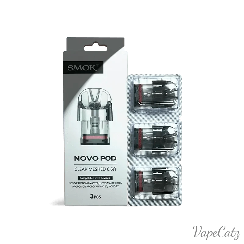 SMOK Novo Pods - Compatible with all Novo Pod Systems Coil Smok 3 Per Box Novo Clear Meshed 0.6