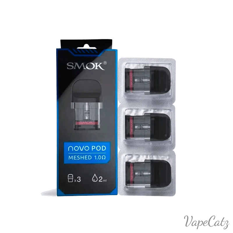 SMOK Novo Pods - Compatible with all Novo Pod Systems Coil Smok 3 Per Box Novo Pod Mesh 1.0 - Black Box