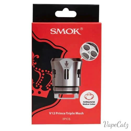 SMOK TFV12 Prince Replacement Coils Coil Smok 3 Per Box Triple Mesh