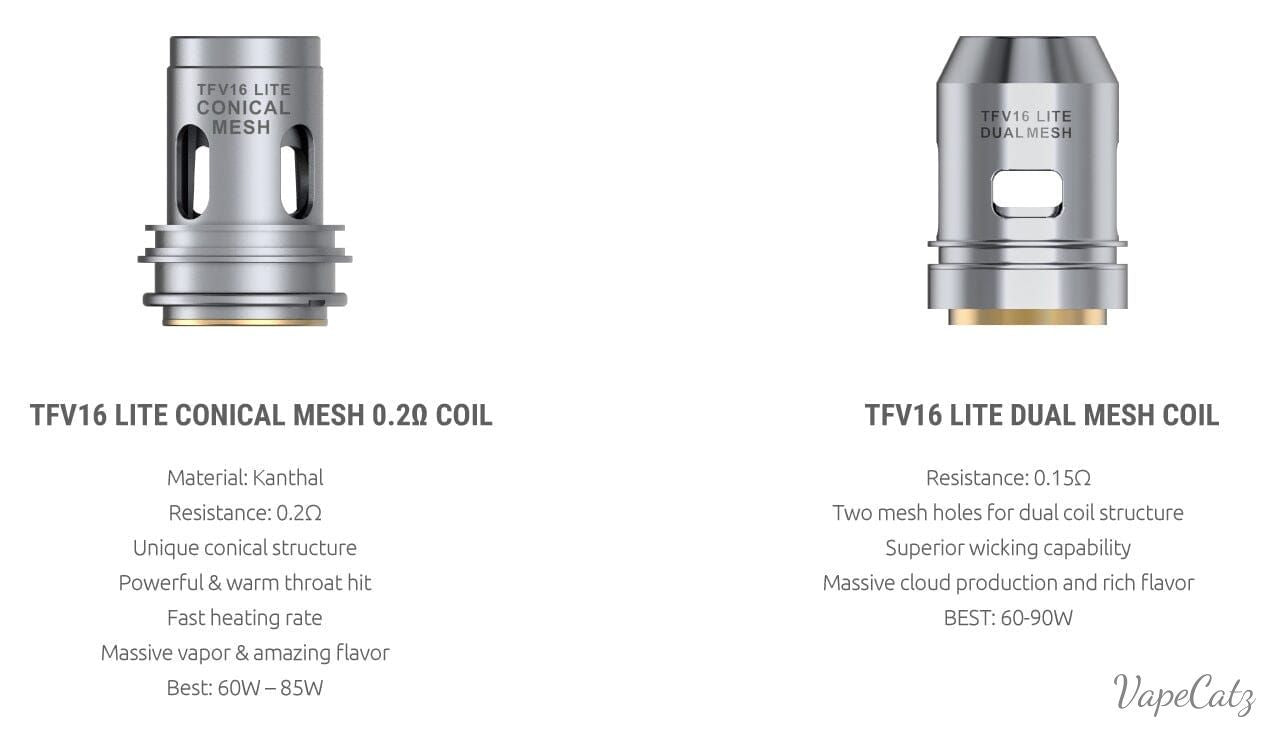 SMOK TFV16 Lite Coils - Single or Dual 3 pack Coil Smok