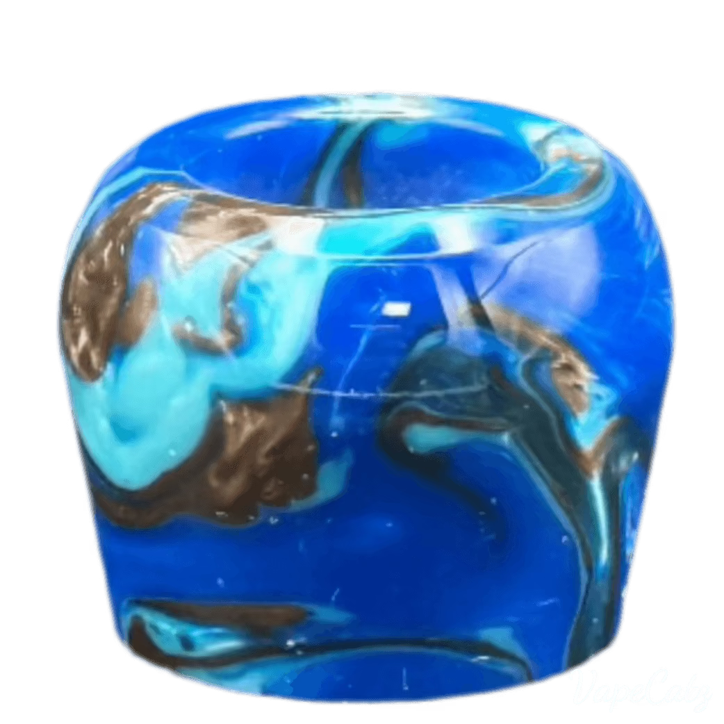 SMOK TFV16 / TFV18 Marbled Replacement Tip - Several Options F13 Vape Accessories 810 Drip Tip Bubble - Blue & Turq Blend