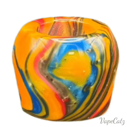 SMOK TFV16 / TFV18 Marbled Replacement Tip - Several Options F13 Vape Accessories 810 Drip Tip Bubble - Orange w Multi Blend