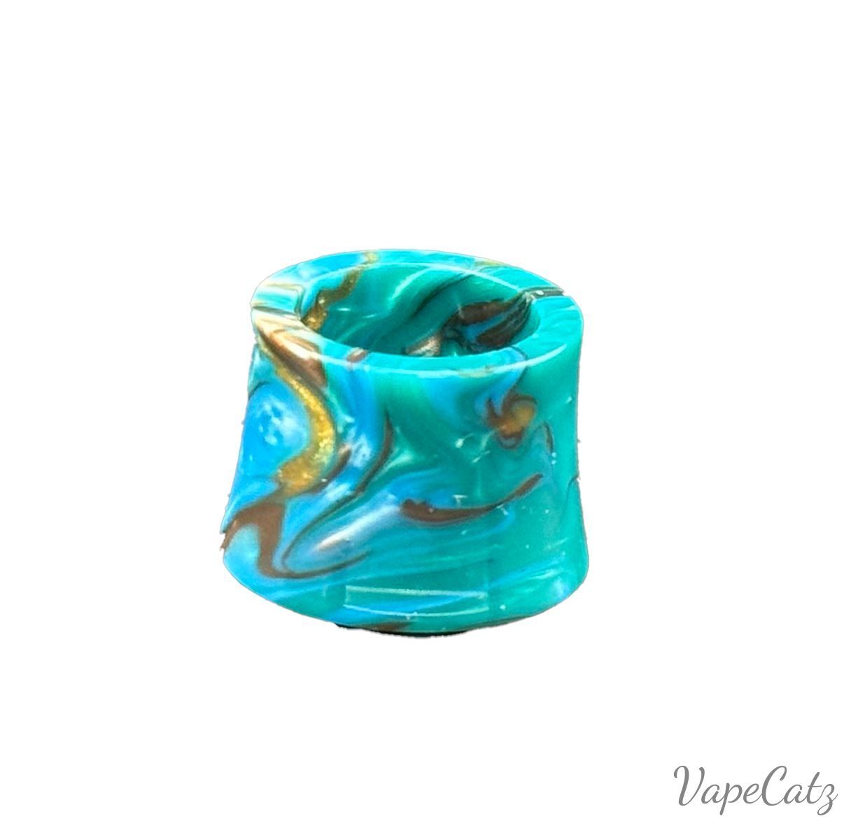 SMOK TFV16 / TFV18 Marbled Replacement Tip - Several Options F13 Vape Accessories 810 Drip Tip Concave - Green Blend