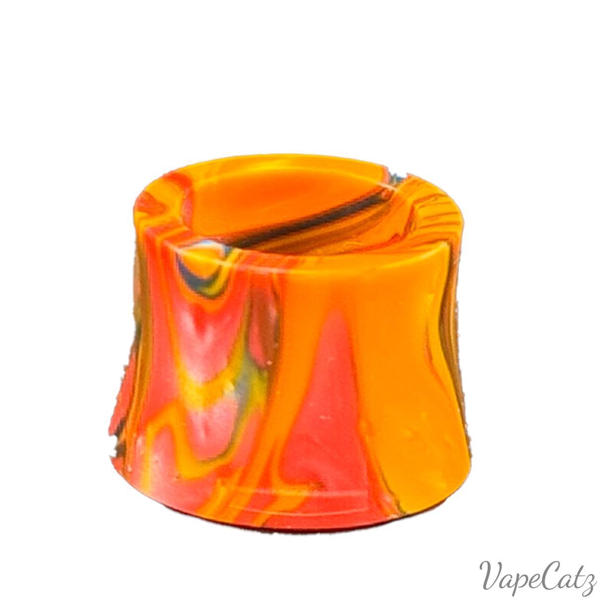SMOK TFV16 / TFV18 Marbled Replacement Tip - Several Options F13 Vape Accessories 810 Drip Tip Concave - Orange w Multi Blend