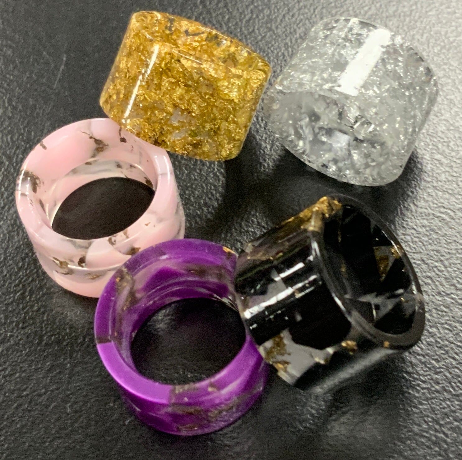 SMOK TFV16 / TFV18 Marbled Replacement Tip - Several Options F13 Vape Accessories 810 Drip Tip Short Stubby - Pink Black Glitter