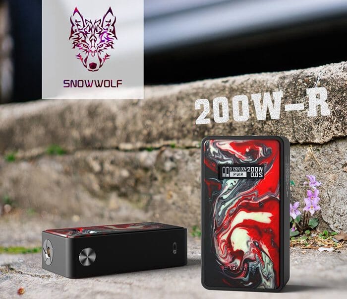 Snowwolf R 200W TC Box Mod Black Watercolor Classic Collection Classic Collection