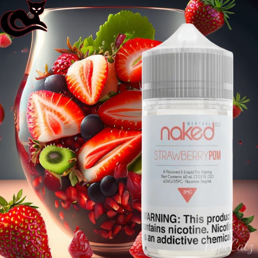 Strawberry Pom E-Liquid Naked