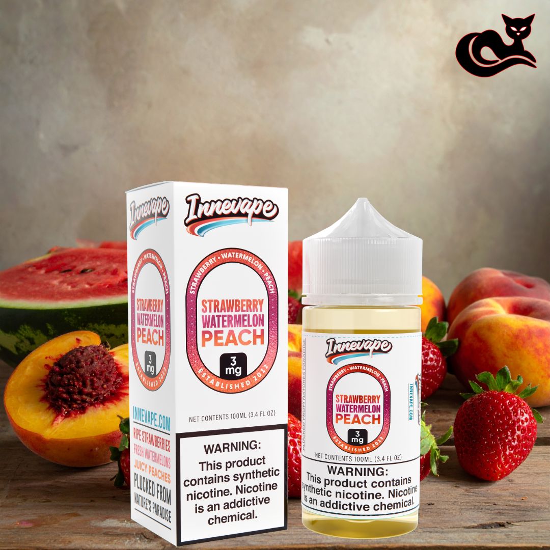 Strawberry Watermelon Peach and Menthol E-Liquid INNEVAPE