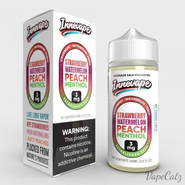 Strawberry Watermelon Peach E-Liquid INNEVAPE 100ml Menthol 3mg