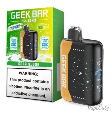 The Geek Bar Pulse X Slush Edition Disposable Wicked & Vivi's House Cola Slush