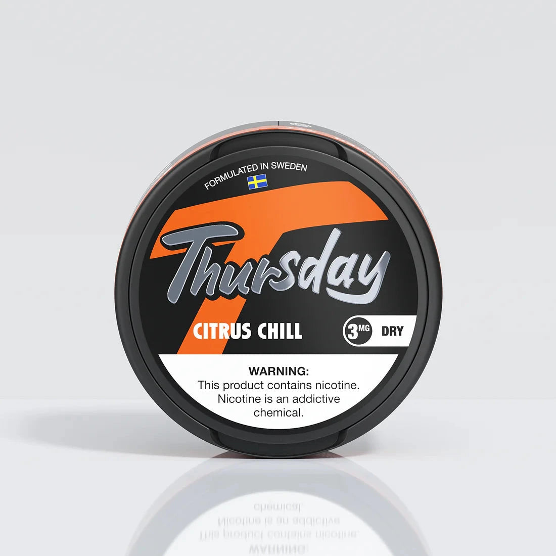 Thursday Dry Pouches Pouches Thursday Citrus Chill 3mg Single Can