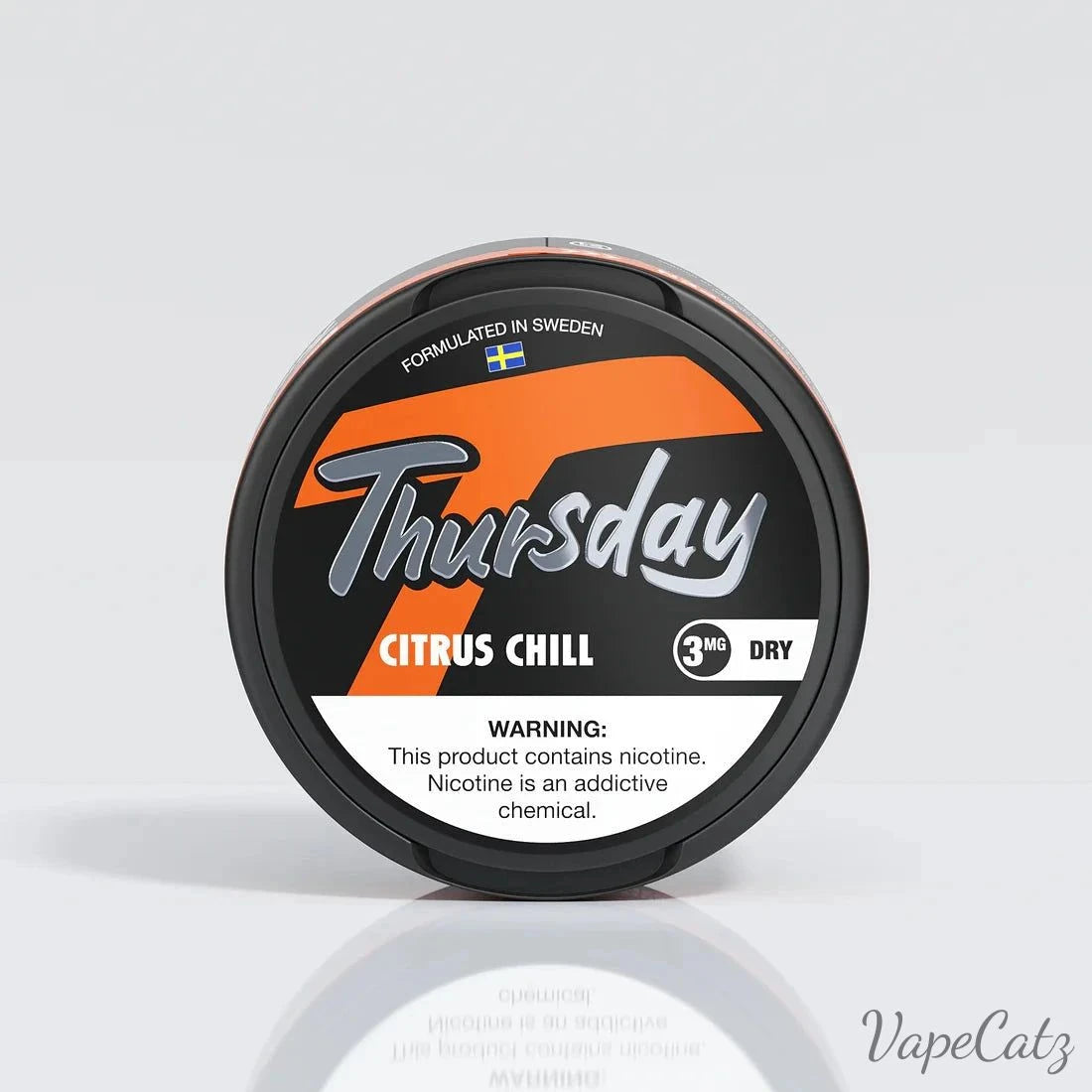 Thursday Dry Pouches Pouches Thursday Citrus Chill 3mg Single Can