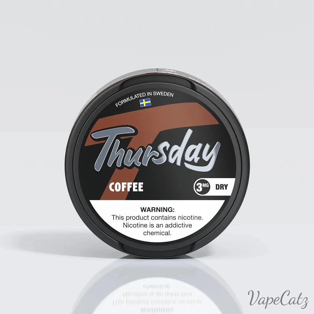 Thursday Dry Pouches Pouches Thursday Coffee 3mg Single Can