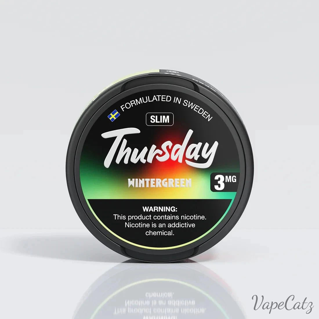 Thursday Slim & Moist Pouches Pouches Thursday WinterGreen 3mg Single Can